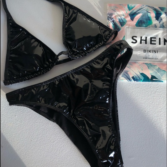 patent leather bikini
